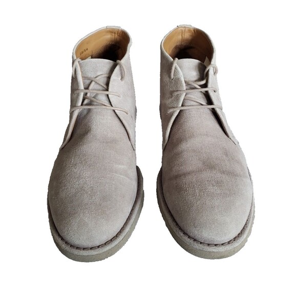 Vince Mens Gray Leather Sueded Chukka Ankle Boots Men's Size 12 M NEW - Picture 4 of 11